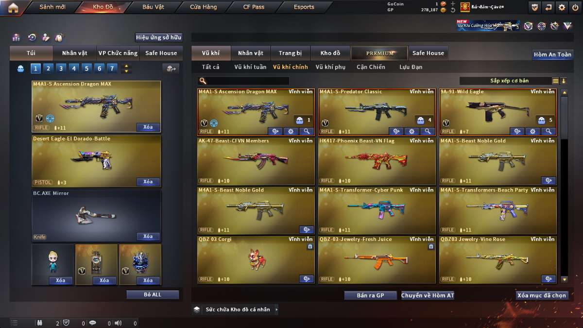 shop acc cf uy tin gia re
